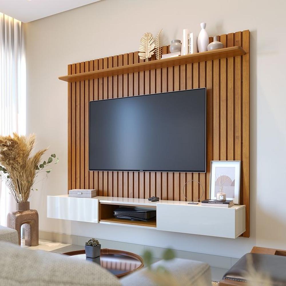 CENTRO DE ENTRETENIMIENTO PANEL LOFT NATURE & OFF WHITE 65