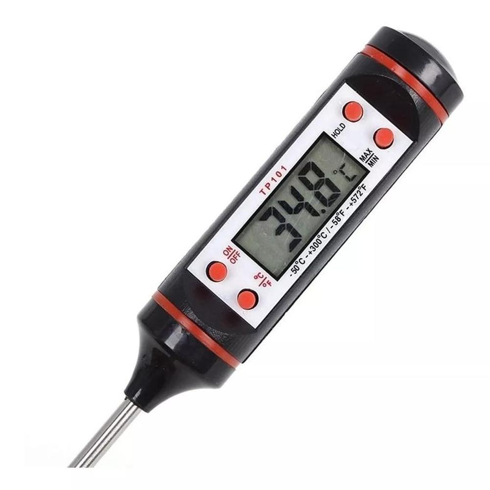 PACK X2 TERMOMETRO DIGITAL MULTIUSO ALIMENTOS TIERRA LIQUIDOS TP-101