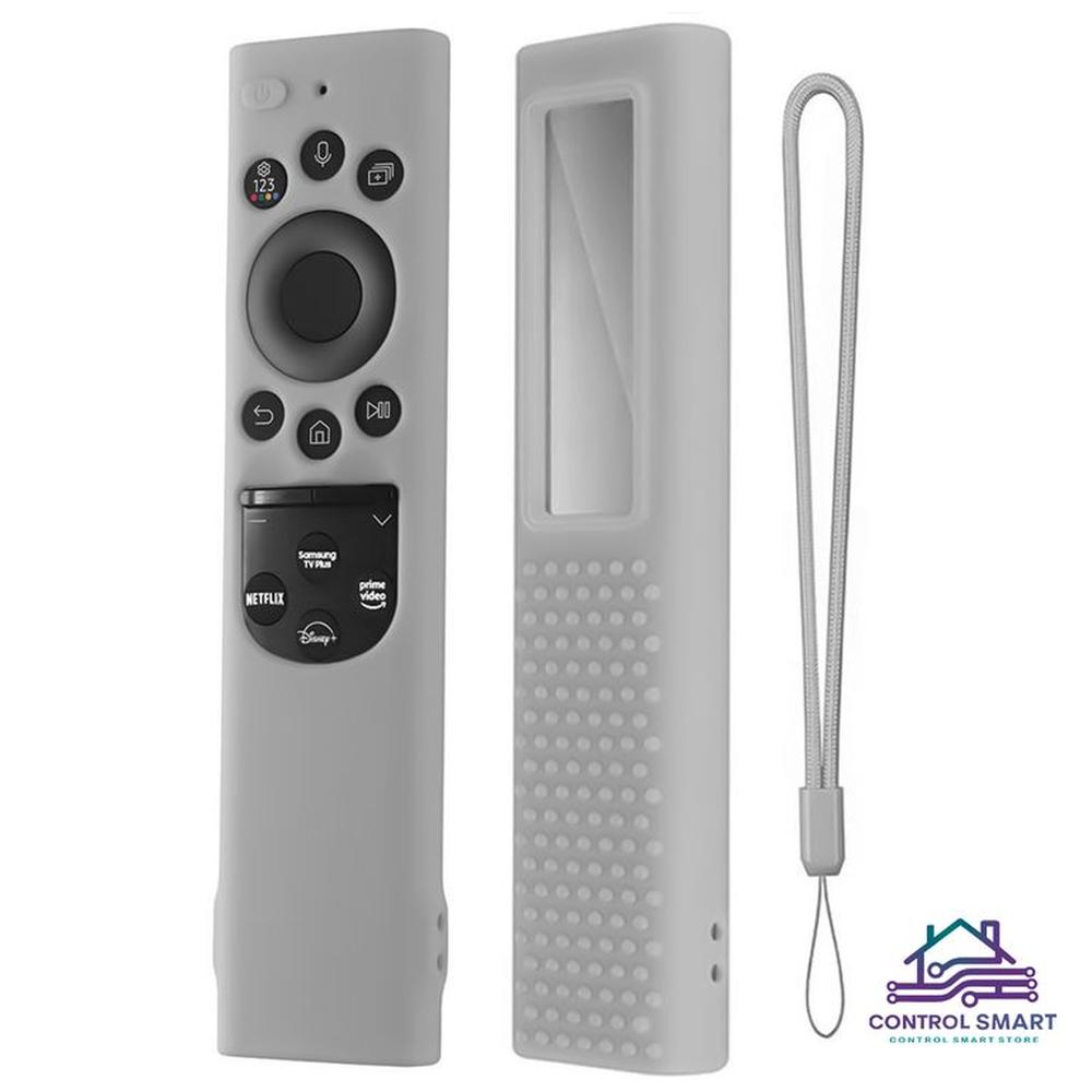 Funda Protector De Control Samsung Qled Solar2021- 2022 – Gris Claro