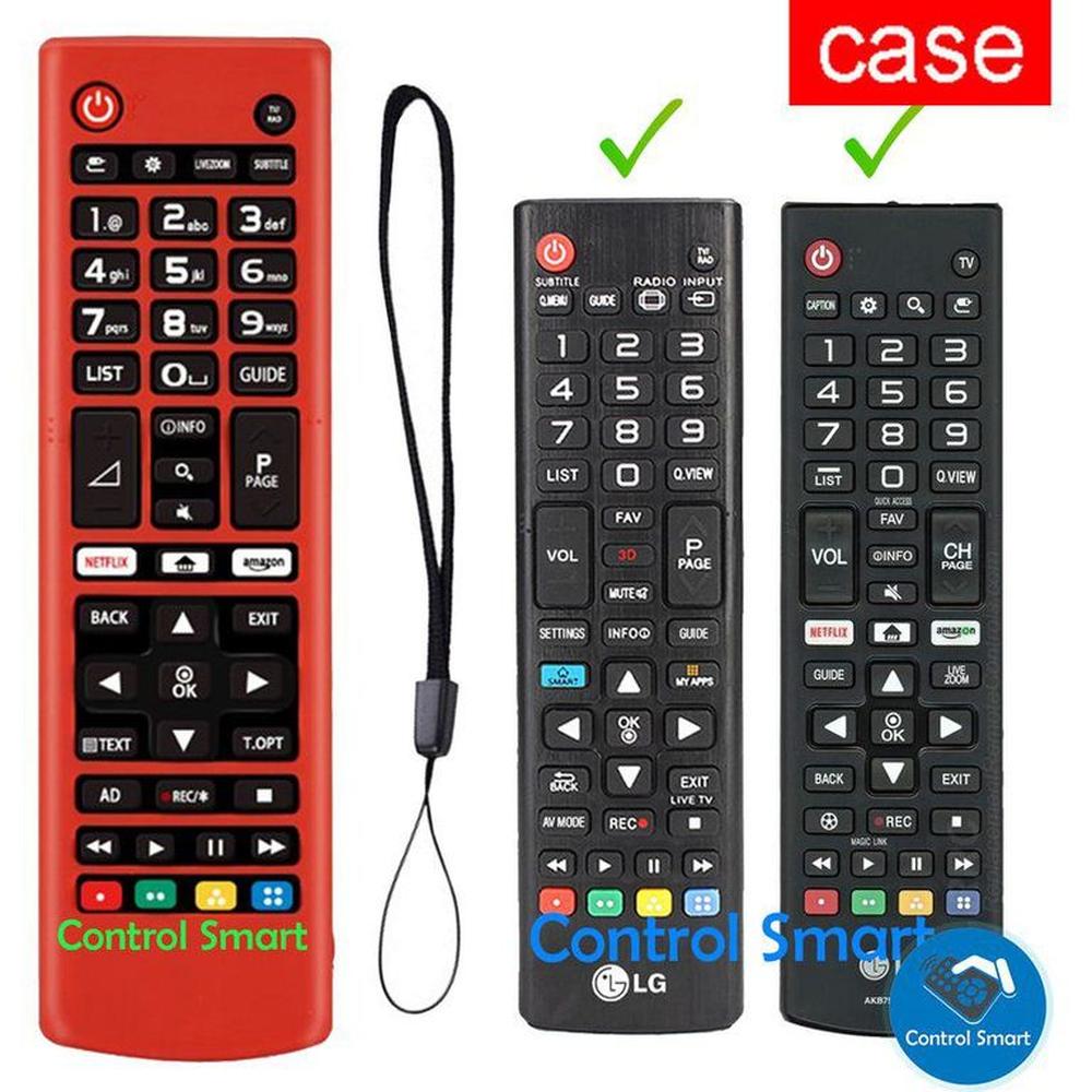 Funda para control lg akb cubre todo el control - rojo