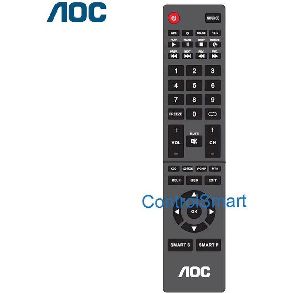 Control Remoto Para Tv Aoc Led Lcd