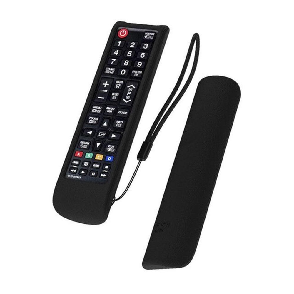 Funda  De Silicona Sikai Para control Samsung Smart-Negro