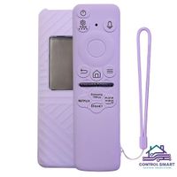 Funda Cerrada Para Control Samsung Solar Smart Tv Modelo 2023- Lila