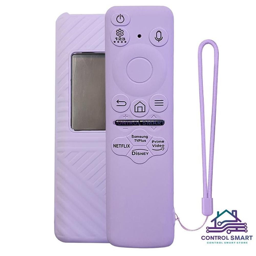 Funda Cerrada Para Control Samsung Solar Smart Tv Modelo 2023- Lila
