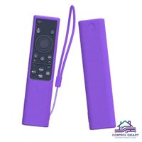 Funda Protector Para Control Samsung Qled Planito  Morado