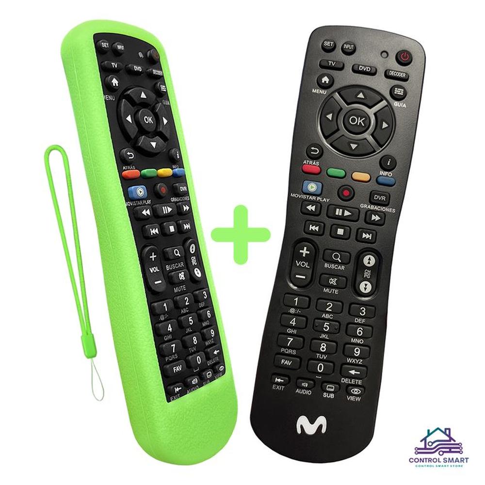 Control Remoto Movistar + Funda de Silicona Resistente y Cómoda