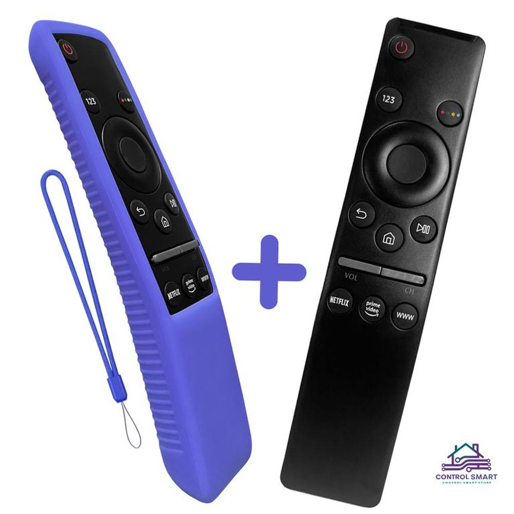 Control Remoto para Smart TV Samsung + Funda Protectora  Azul