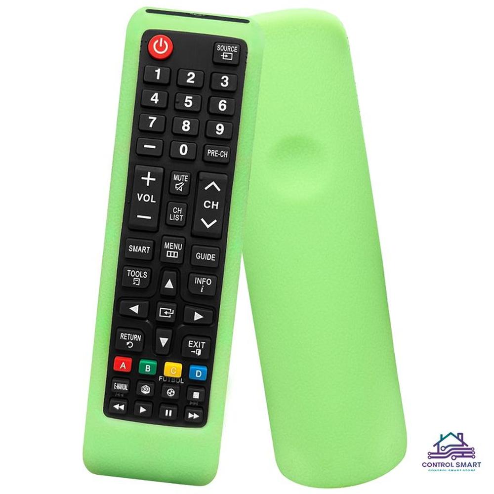 Funda de Silicona para Control Samsung Smart – Verde Fosforescente