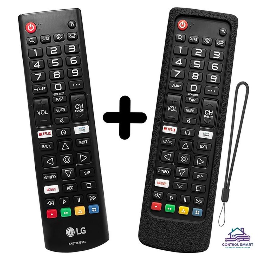Control LG AKB75675304 Para Smart TV + Funda Silicona Incluida Negra
