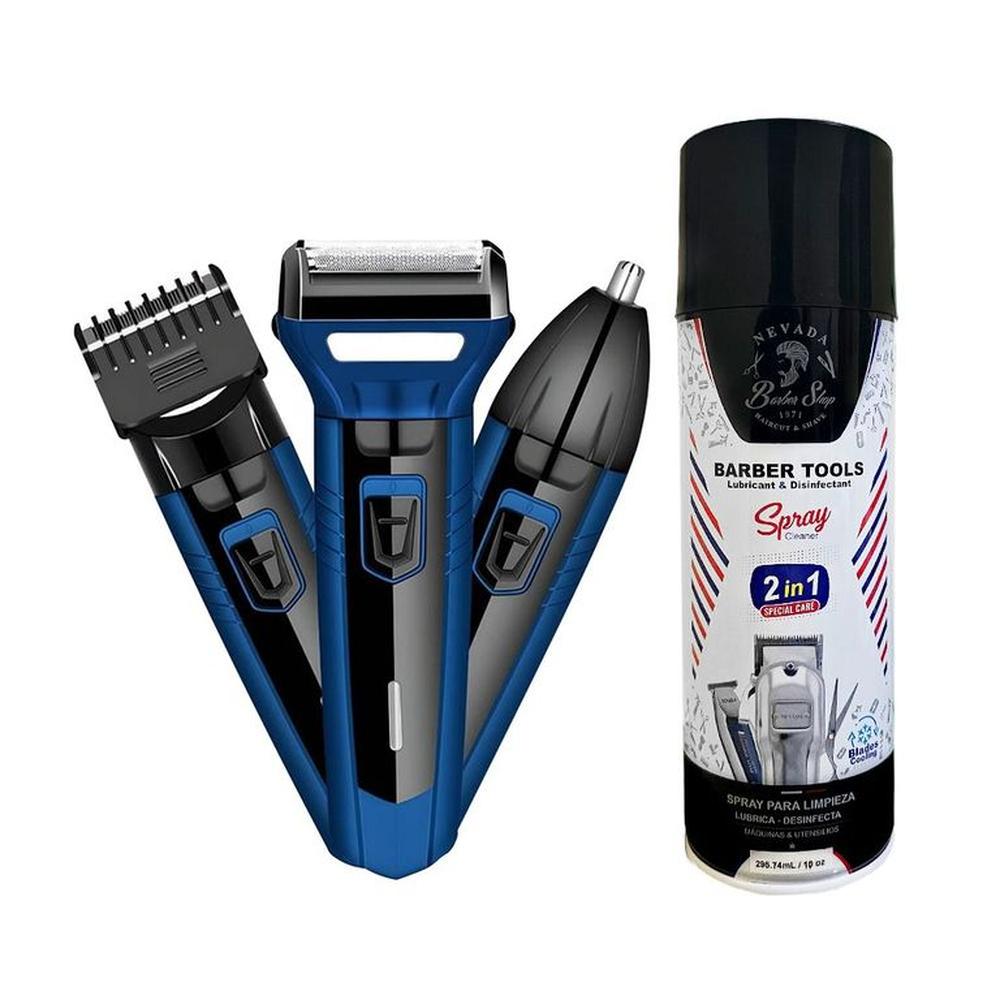 Spray Lubrica y Desinfecta Barber Tools y Afeitadora Sonar 3 en 1