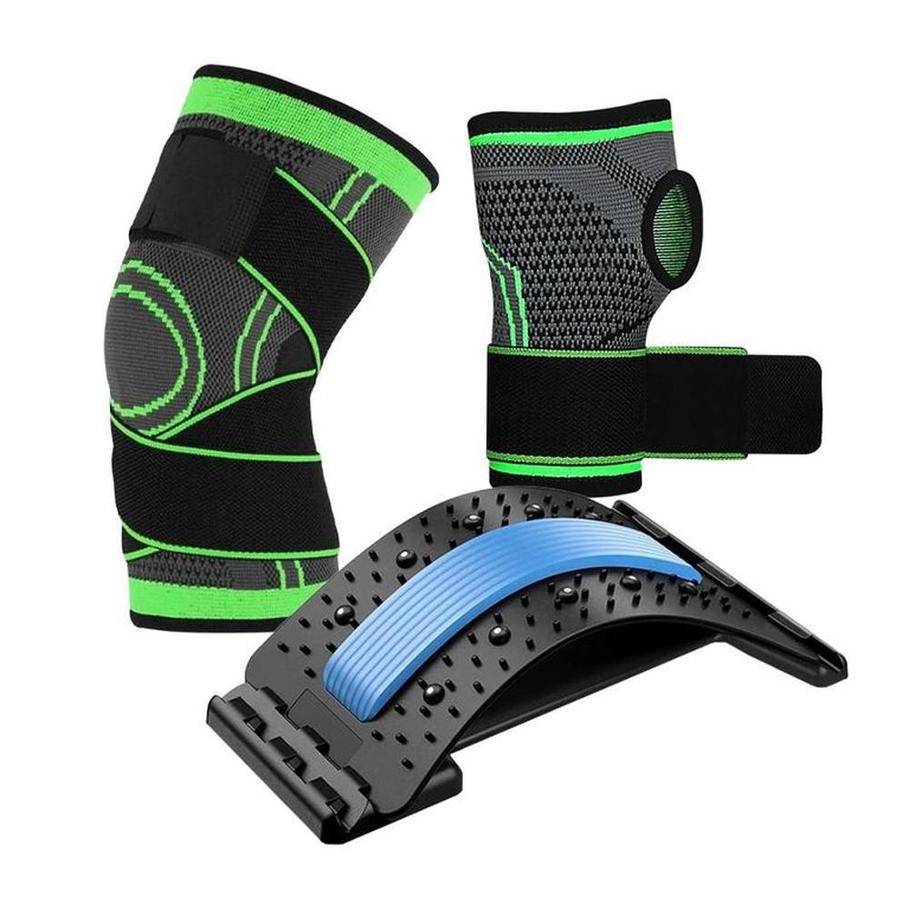 Tobillera + Muñequera + Soporte Lumbar