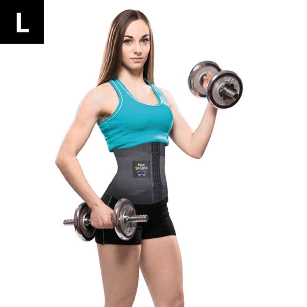 Faja Reloj de Arena con Broche Negro L  MAXSPORTS