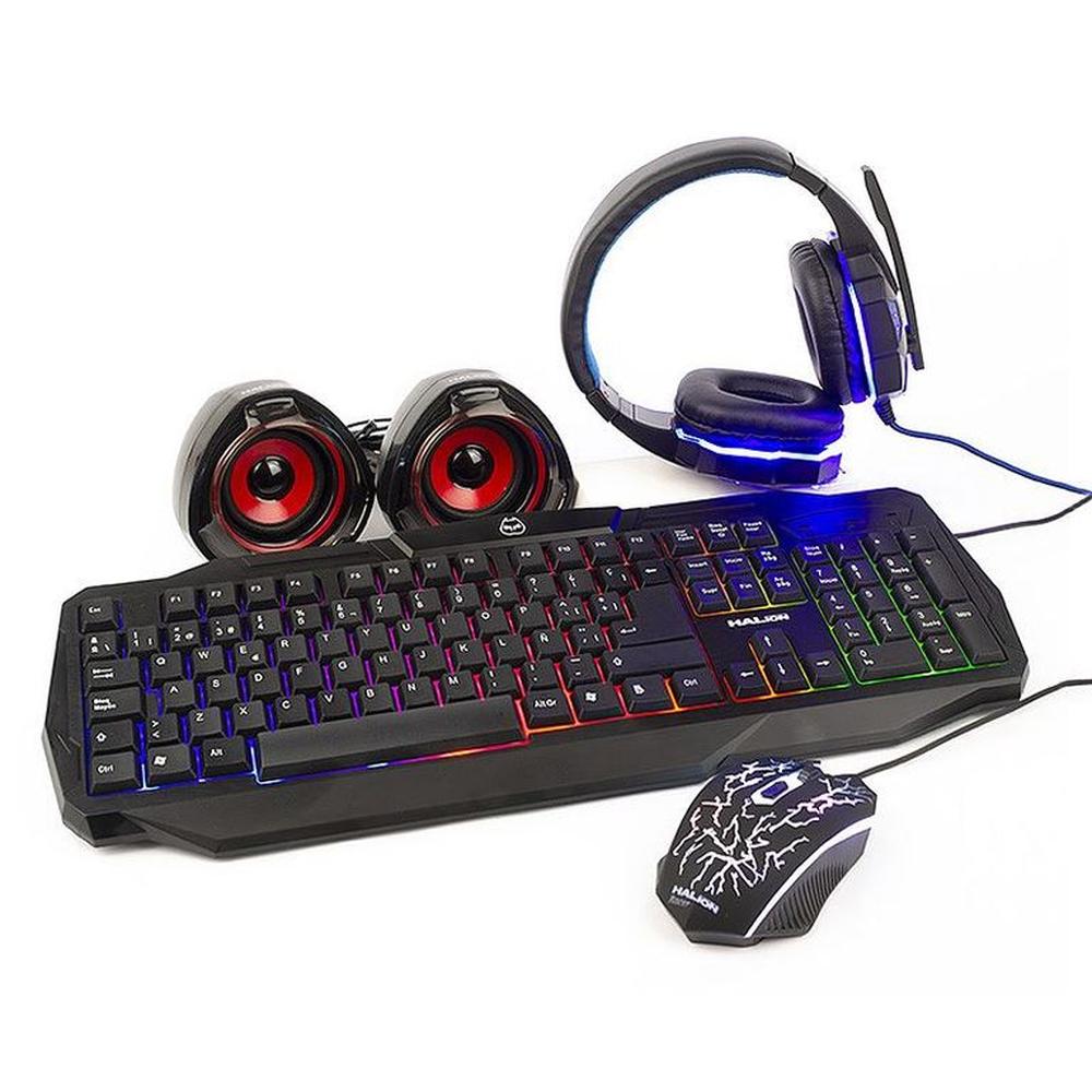 Combo Gamer Halion 5 En 1 Racer Ha-830c