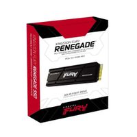 Disco SSD 1TB Kingston Fury Renegade PCIe 4.0 M.2 con disipador térmico para PC y PS5