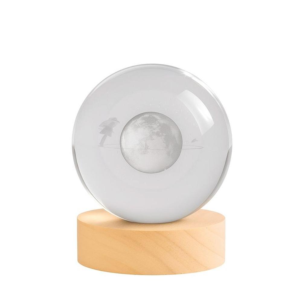 Lámpara Esfera Cristal Camino Lunar