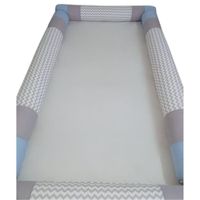 Bumpers Tubulares para cama  Montessori 1.5 Plz Zig Zag