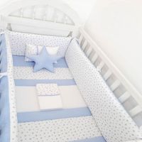 Protectores Laterales Parachoques de cuna diseño estrellitas