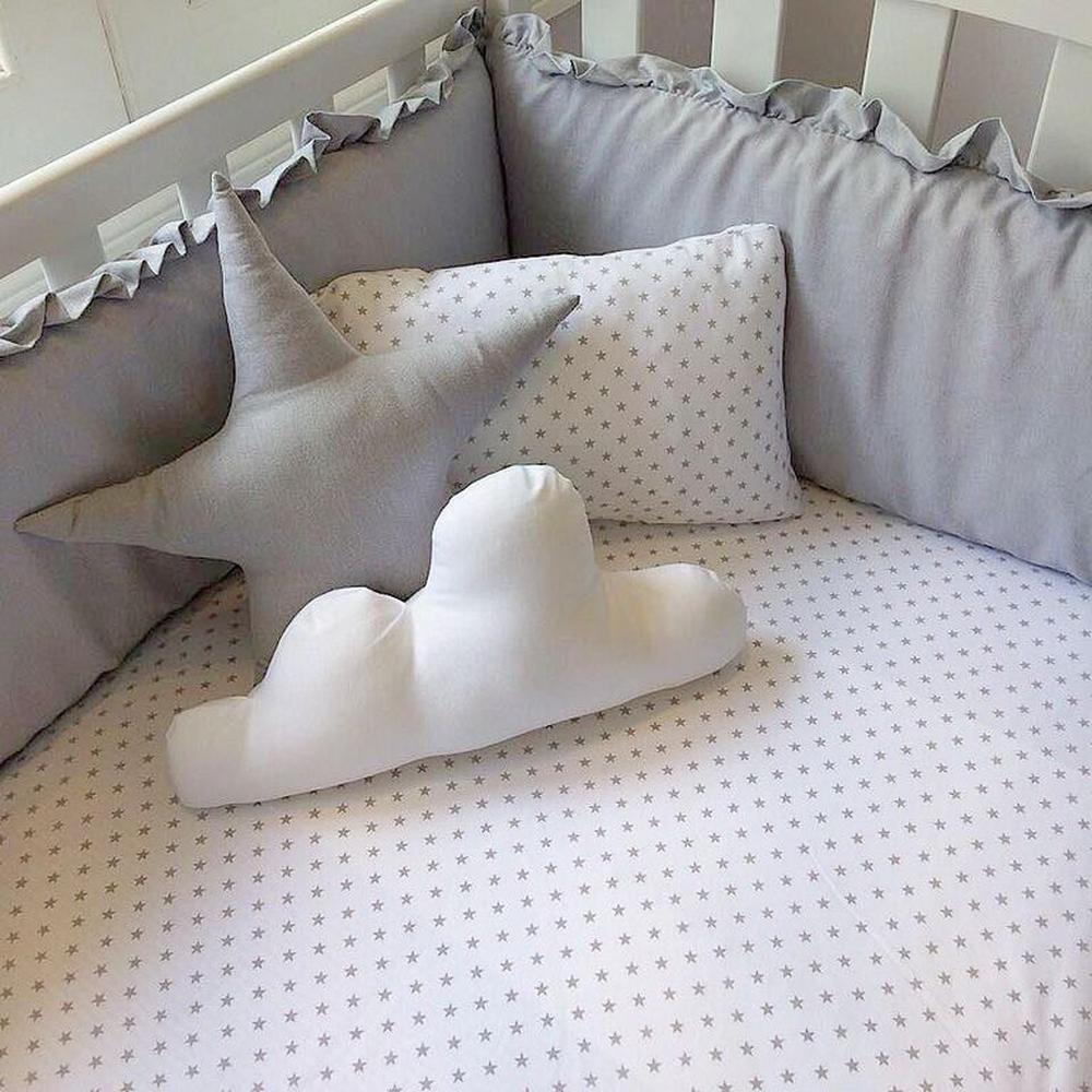 Protector Lateral Parachoques de cuna diseño plomo clásico