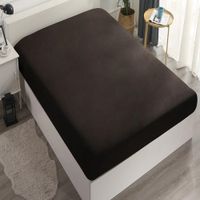 Protector de colchón 2 Plazas - Funda protectora con elástico- Negro