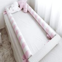 Bumpers Tubulares para cama cuna Montessori 15plazas Rosado