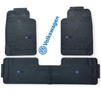 Piso De Jebe PVC Universal 3 Pieza Auto Camioneta Volkswagen
