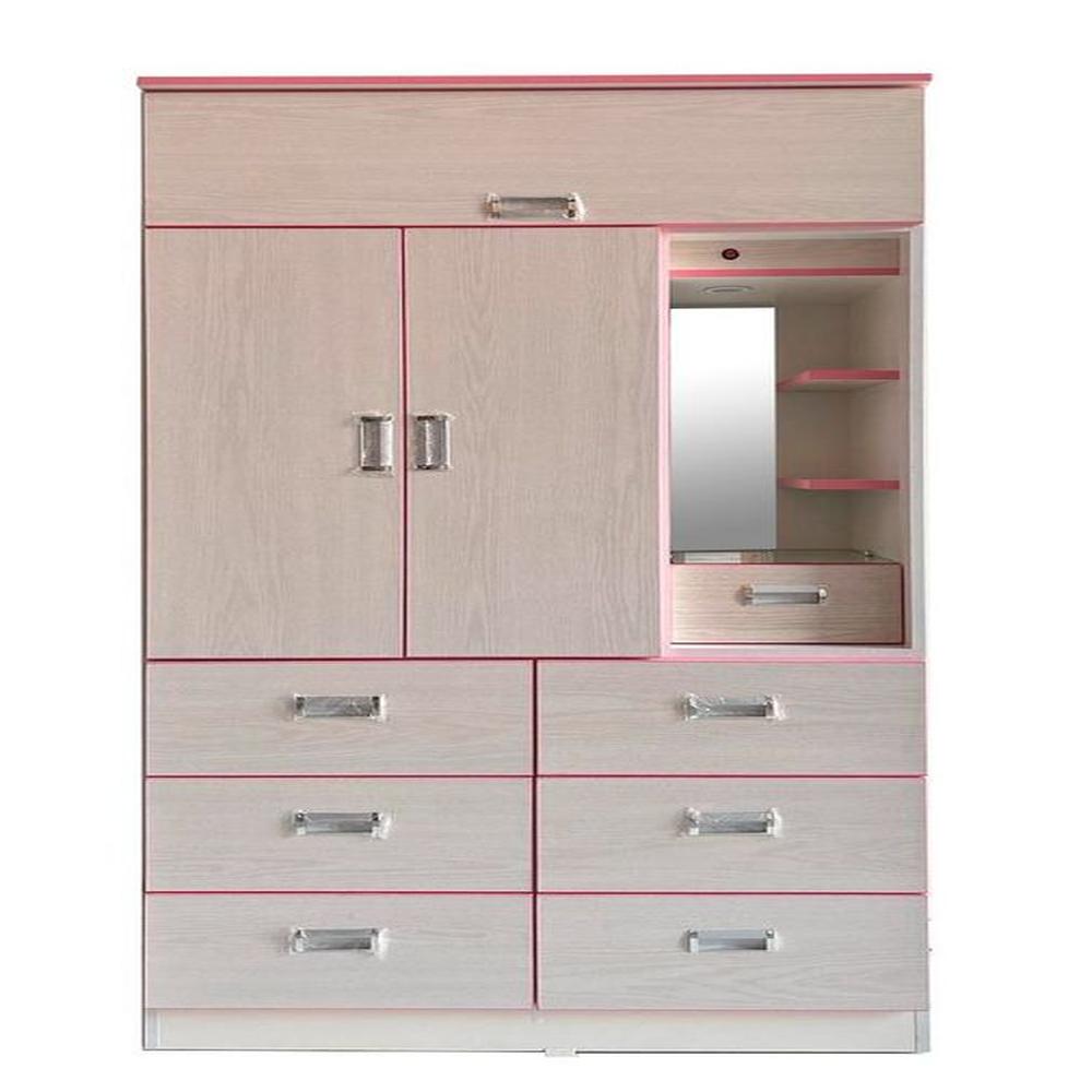 Ropero  Rop102-Pt02Ibizarosado 2 Puertas Tocador