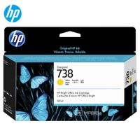 Cartucho de Tinta HP 738 Amarillo 498N7A DesignJet T850 T950 Original - 130ml