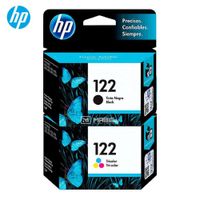 Pack Tinta HP 122 Negro Tricolor Deskjet 1050 2050 3050 Original