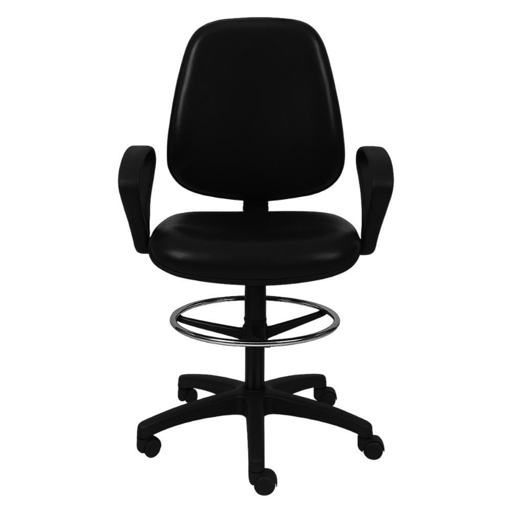 Silla Giratoria Cajera Negra -Temel