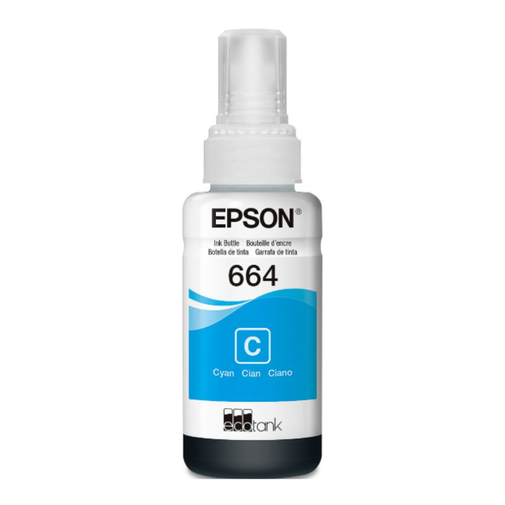 Botella Tinta Epson  T664220 Cian
