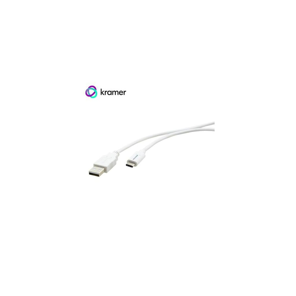 Cable Kramer USB-C a USB-A 6FT (1.8m) Blanco - Alta velocidad y conexión segura para dispositivos