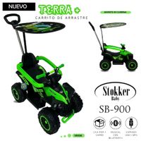 Correpasillo Carrito de arrastré Terra Musical Bluetooth Verde