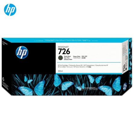 Cartucho de Tinta HP 726 Negro Mate CH575A DesignJet T1200 Original ...