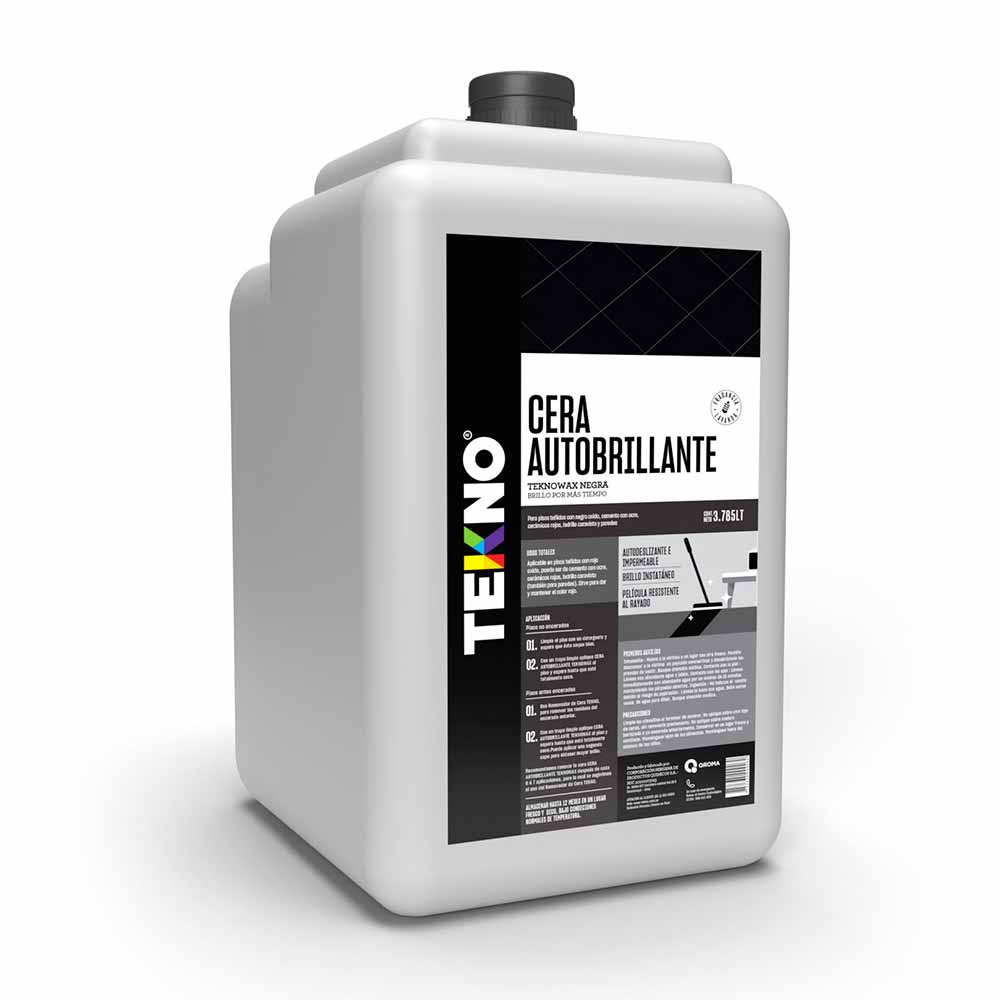 Cera Autobrillante Negra 1 galón Tekno