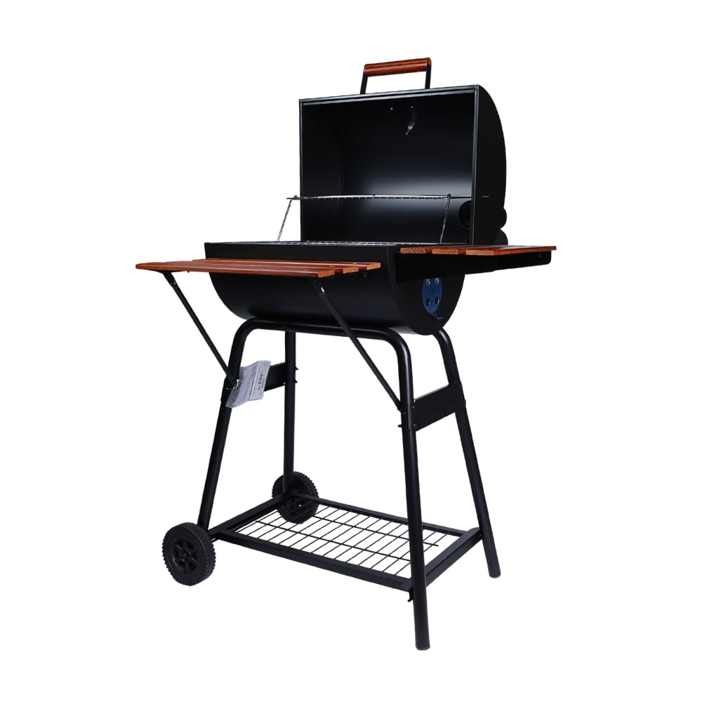 Parrilla al Carbón con Chimenea + Bandejas Orange 98.5x95x50cm