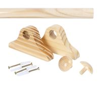 Pack cortinero de madera de 2.00m Pino Orange