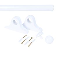 Pack cortinero de madera de 2.00m Blanco Orange