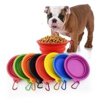 3 Platos De Silicona Plegable Para Mascotas De 350ml