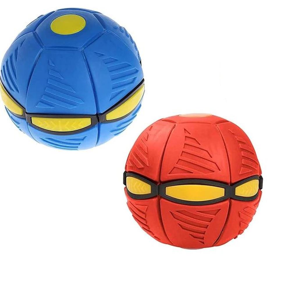 PACK X2 PELOTA DISCO VOLADORA CON 6 LUCES LED