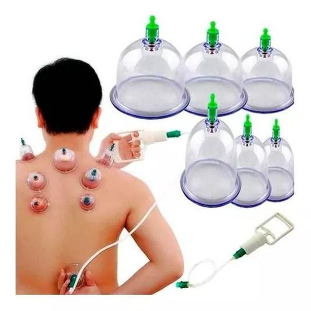Set Professional Masaje de Ventosas Terapia Cuerpo 12Copas de Vacio