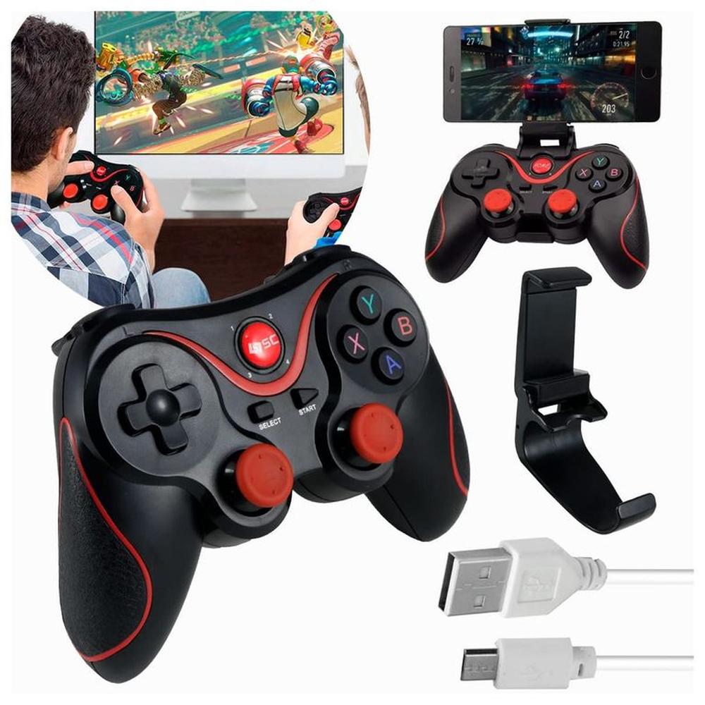 Controlador Inalambrico con Sujetador de Celular Joystick Mando