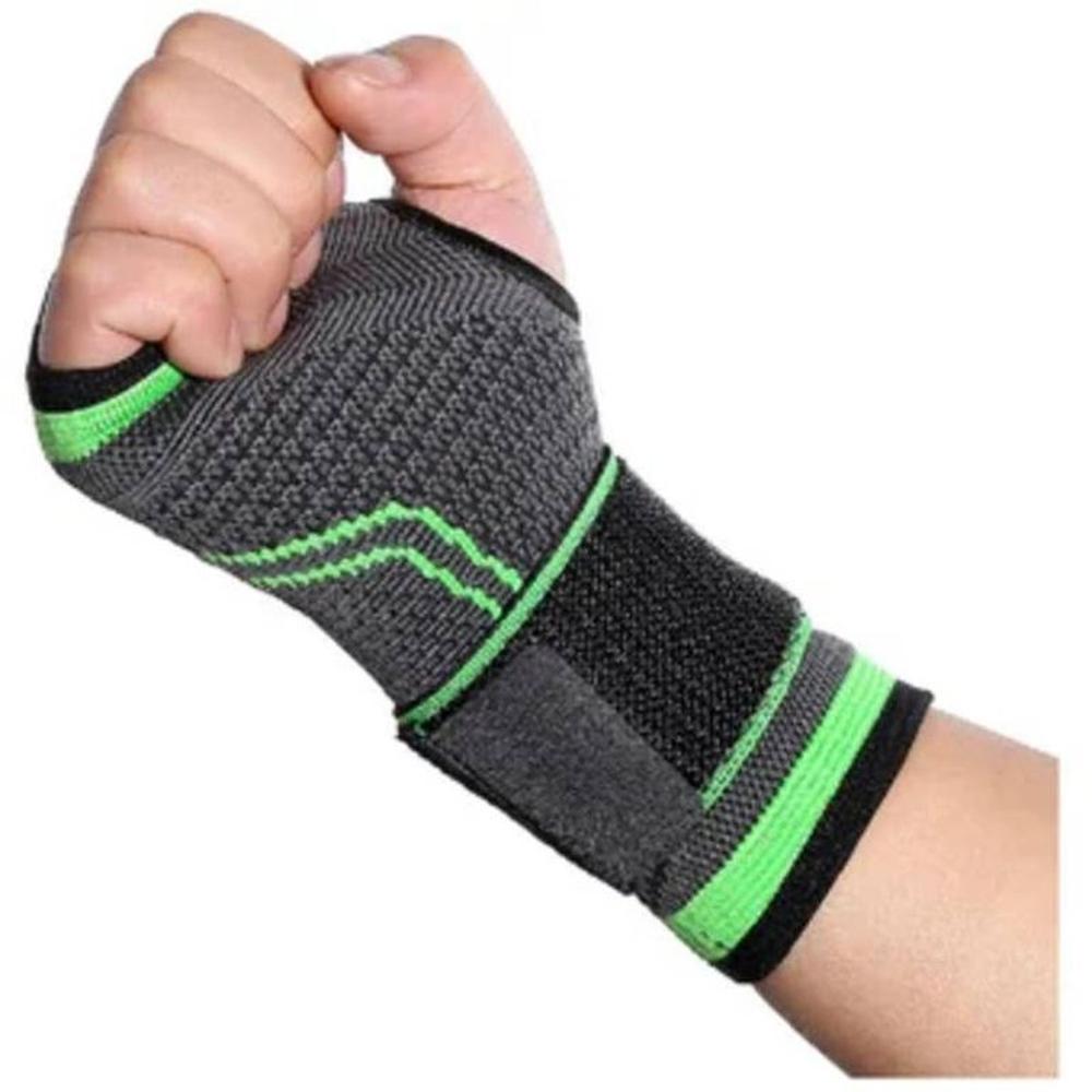 1 Muñequera Deportiva Elástica de Compresión Ajustable Velcro