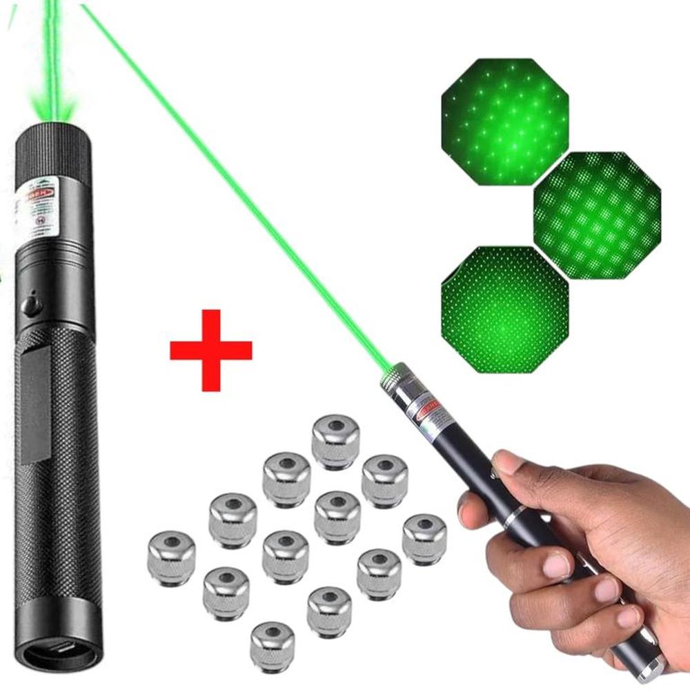 Kit Puntero Láser 303 con Llave + 13 Cabezales de Proyección