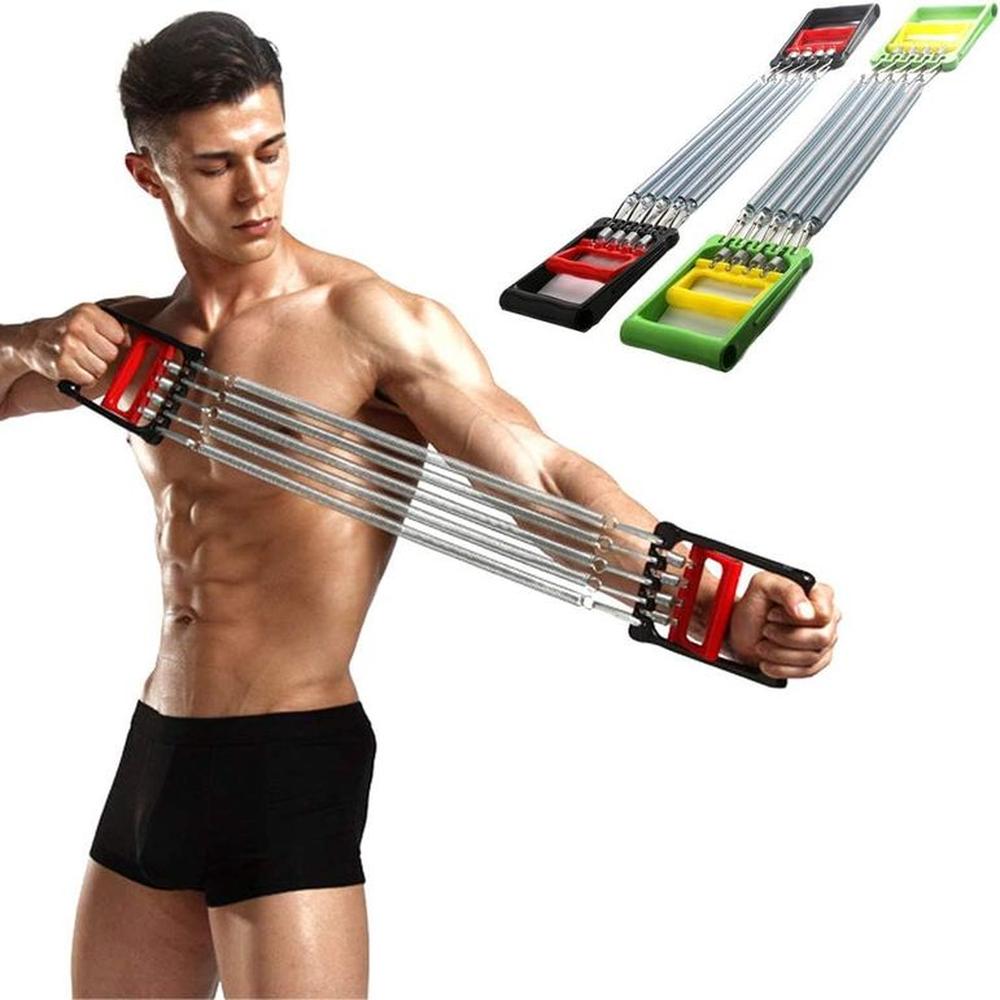 Ejercitador Multifunción con Barra de Tracción y 5 Resortes