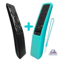 Control Remoto Para Tv Smart + Funda Protector - Celeste