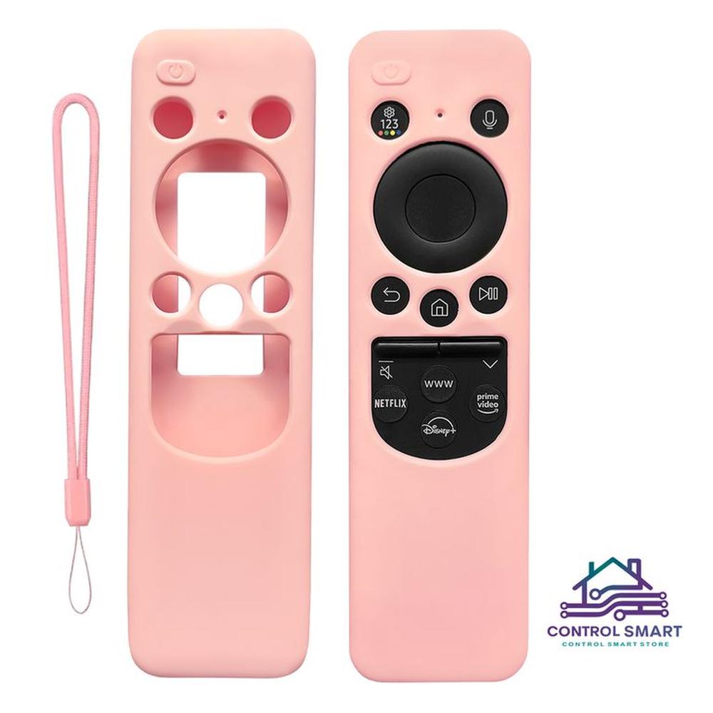Funda Para Control Samsung Solar Smart Tv Modelo 2023- Rosado