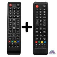 Control remoto smart tv + funda protector - negro