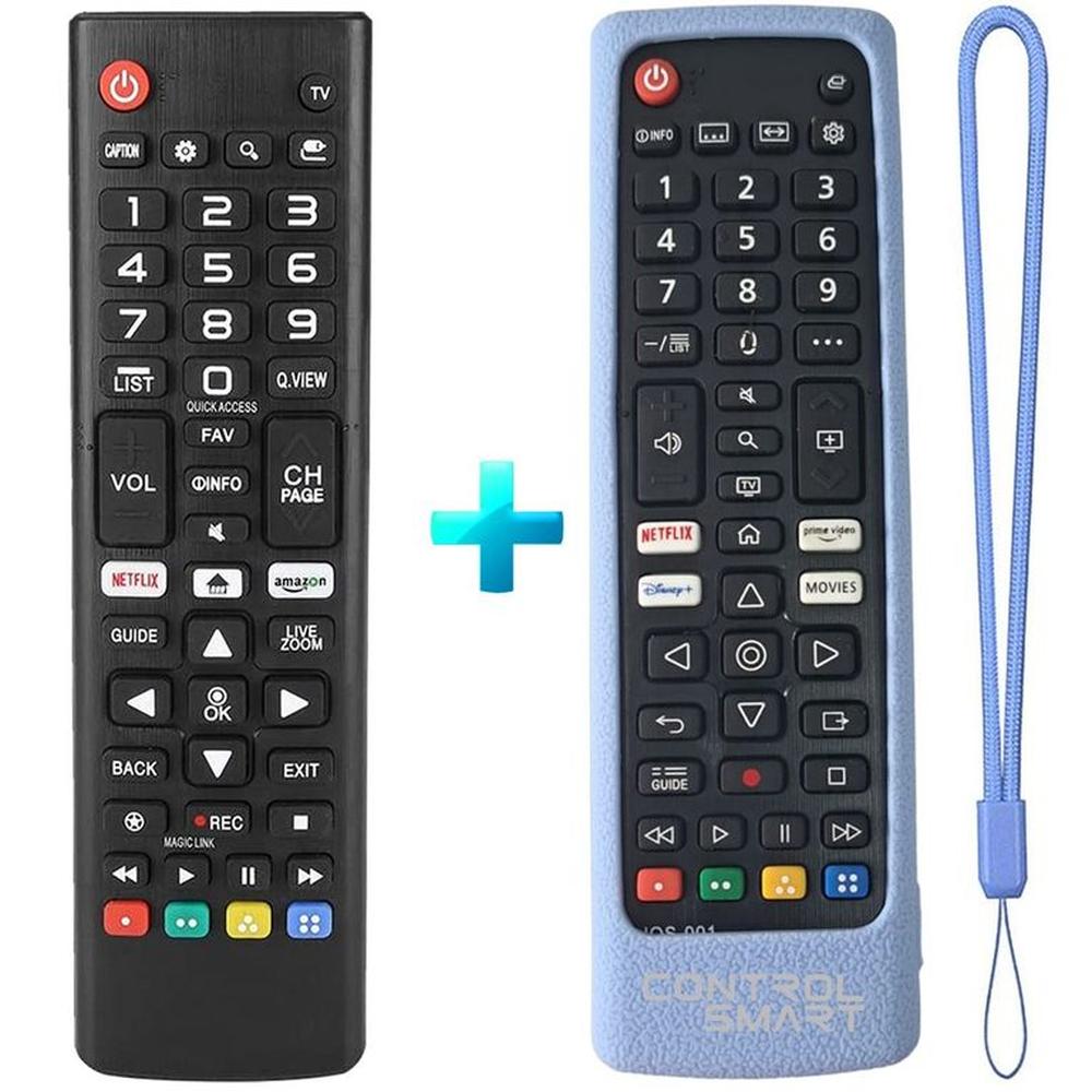 Control Remoto Compatible Para Tv LG + Funda Celeste