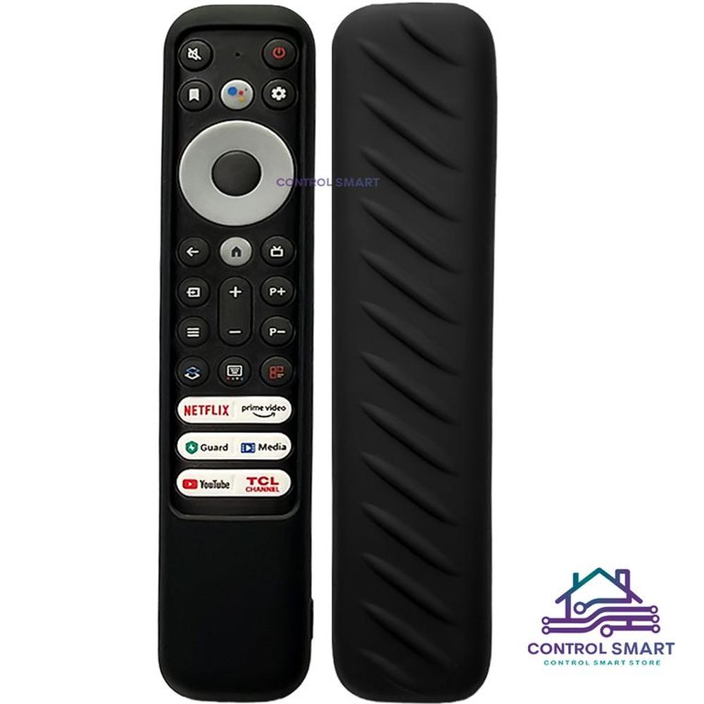 Funda Antideslizante Para Control TCL Máxima Protección Negro