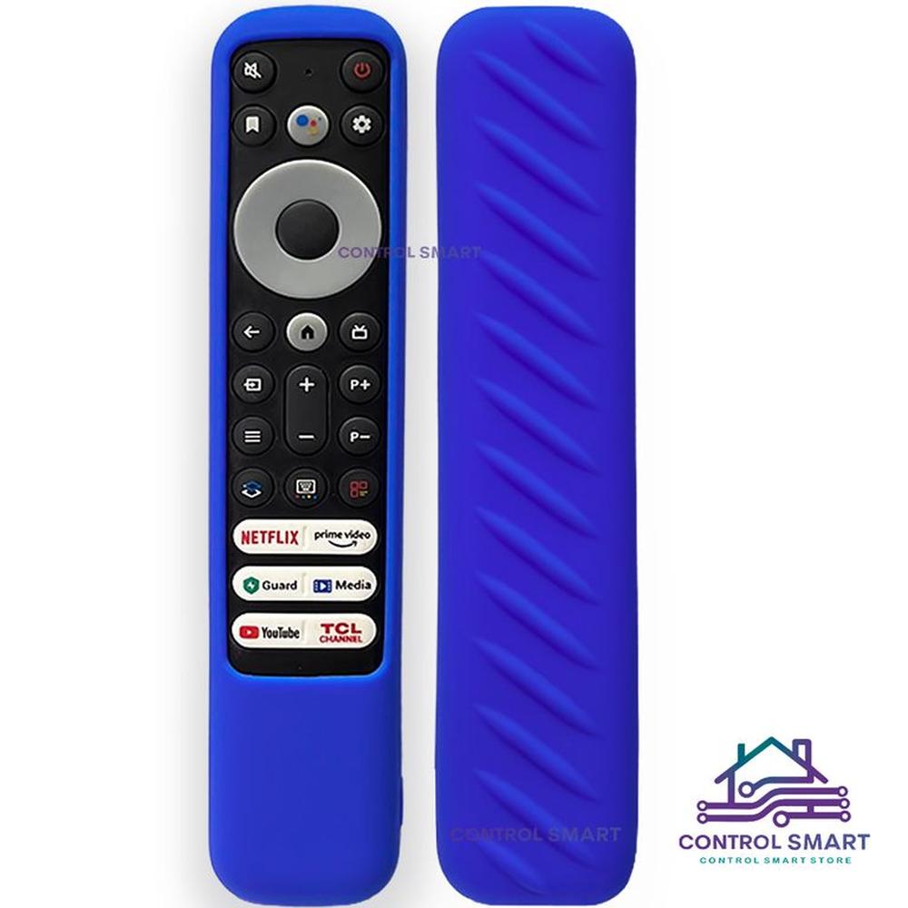 Funda Antideslizante Para Control TCL Máxima Protección- Azul